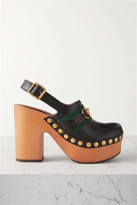 gucci platform clog sandals|Gucci horsebit clog.